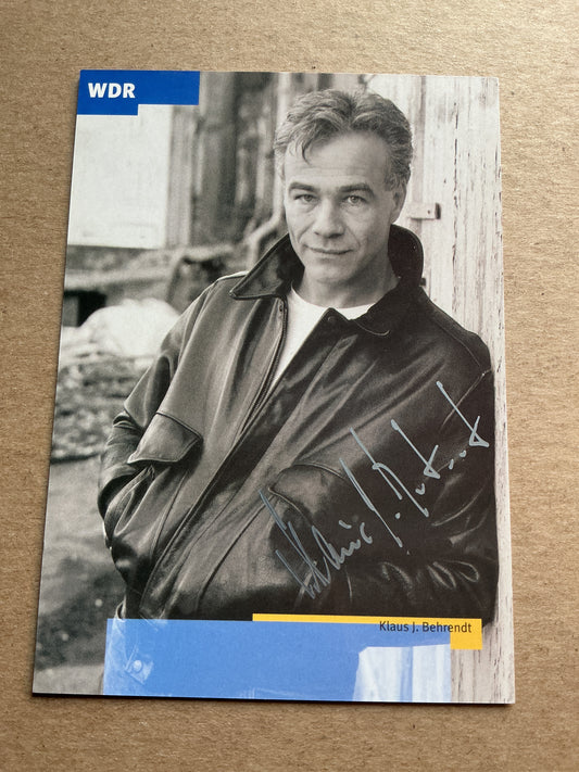 Klaus J. Behrendt, Germany 🇩🇪 Actor hand signed