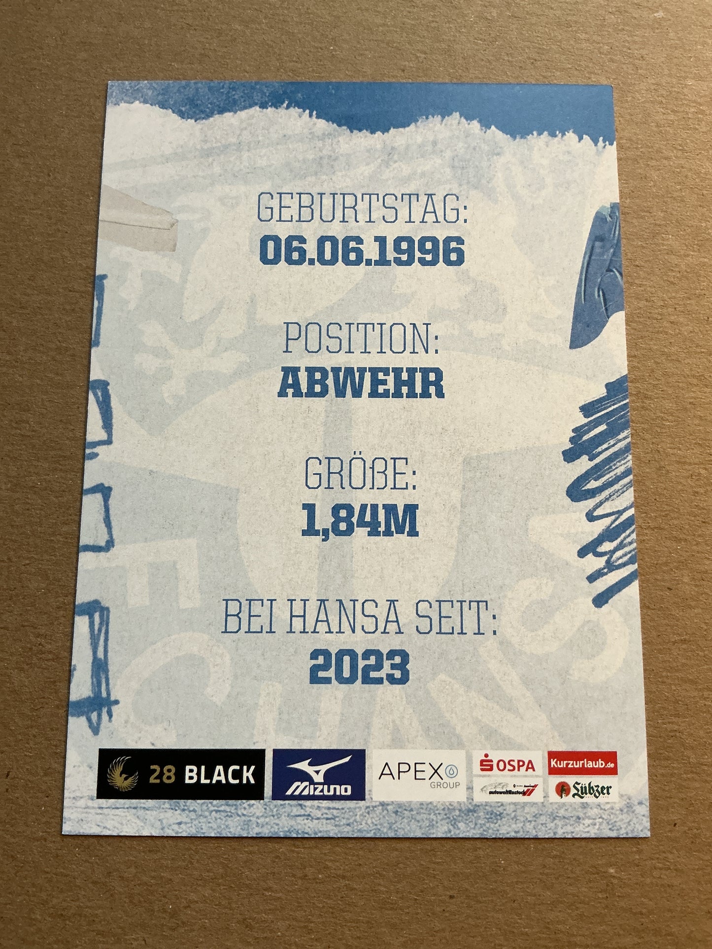 Alexander Rossipal, Germany 🇩🇪 Hansa Rostock 2023/24 hand signed