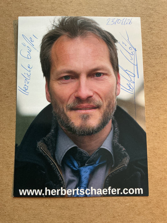 Herbert Schäfer, Germany 🇩🇪 Actor 2026 hand signed