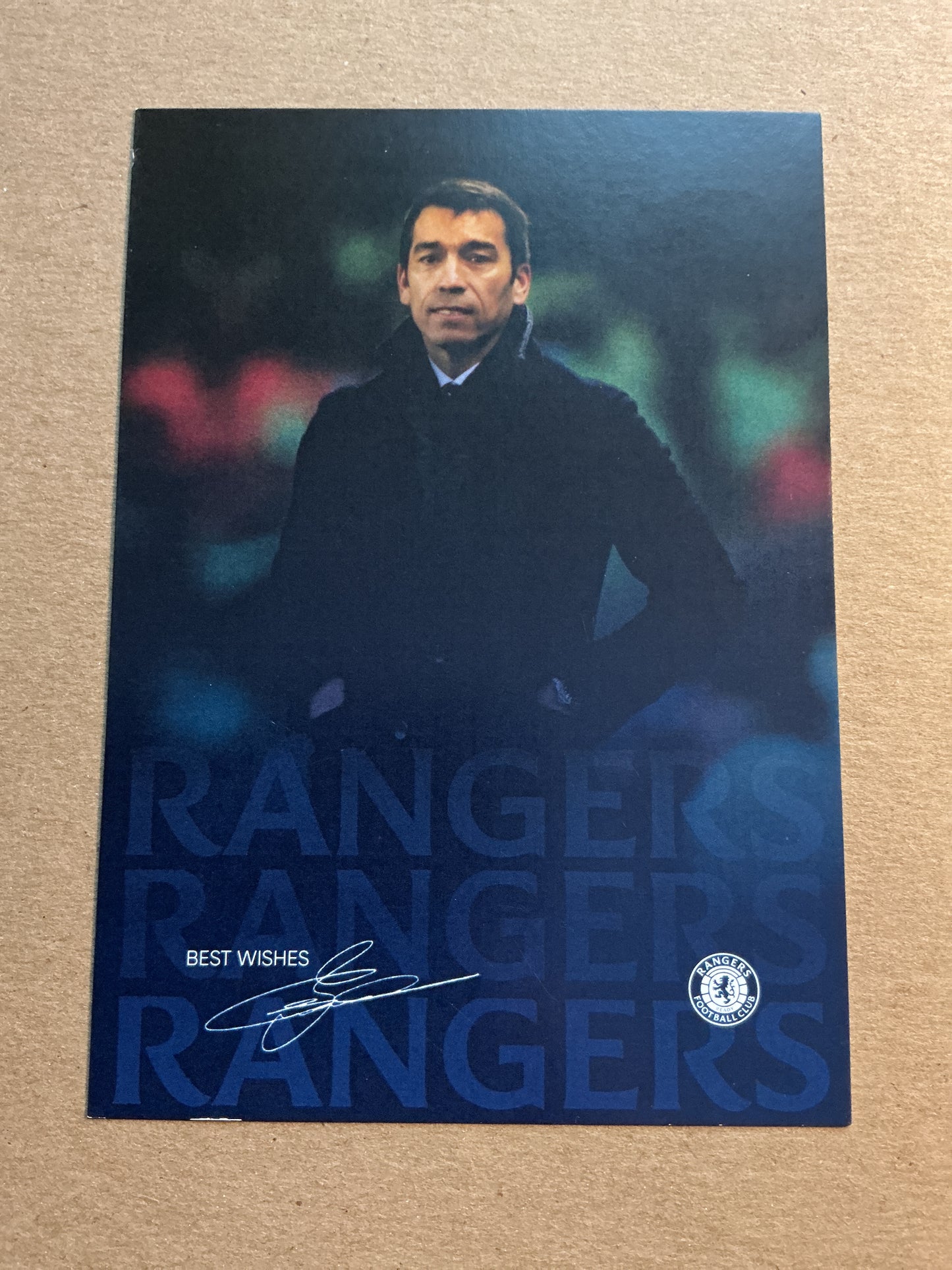Giovanni van Bronckhorst, Netherlands 🇳🇱 Rangers FC 2021/22 hand signed