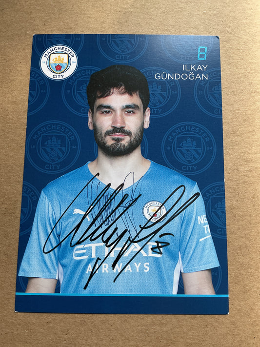 Ilkay Gündogan, Germany 🇩🇪 Manchester City 2021/22 hand signed