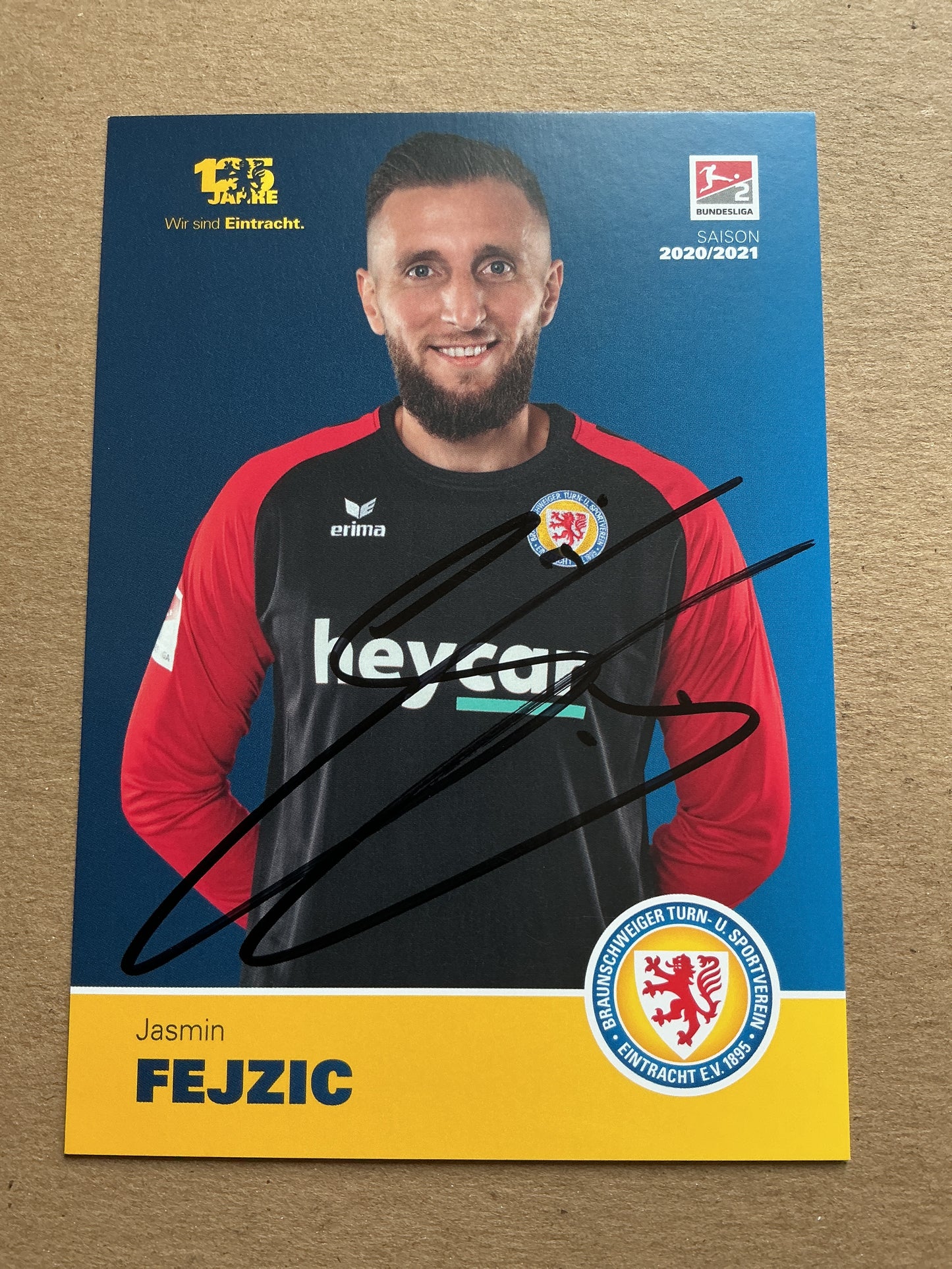 Jasmin Fejzic, Bosnia 🇧🇦 Eintracht Braunschweig 2020/21 hand signed