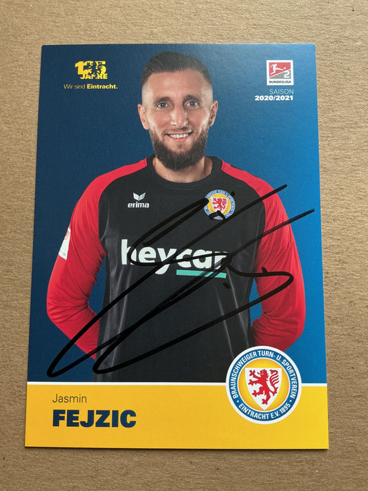 Jasmin Fejzic, Bosnia 🇧🇦 Eintracht Braunschweig 2020/21 hand signed