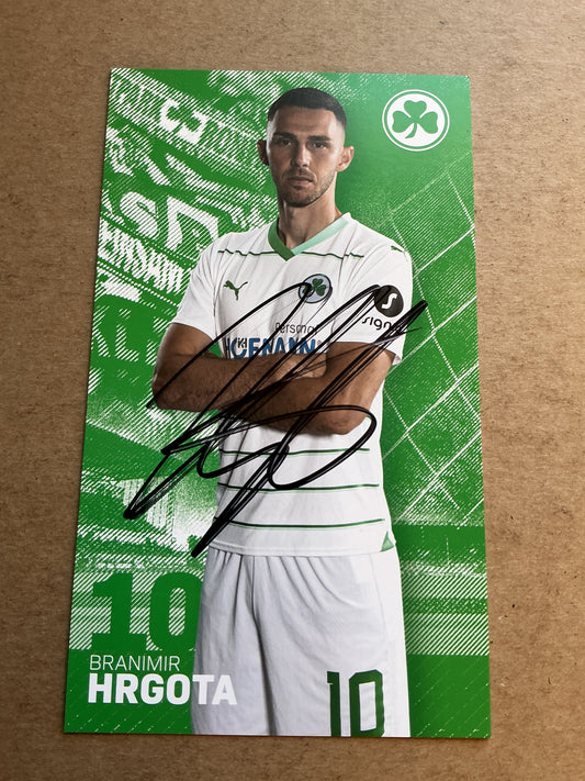 Branimir Hrgota, Sweden 🇸🇪 SpVgg Greuther Fürth 2023/24 hand signed