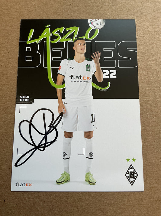 Lászlo Benes, Slovakia 🇸🇰 Borussia Mönchengladbach 2021/22 hand signed