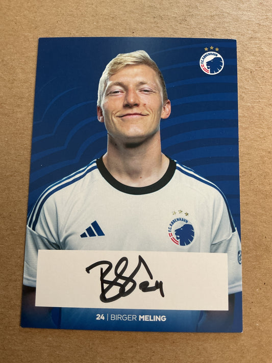 Birger Meling, Norway 🇳🇴 FC Copenhagen 2023/24 hand signed