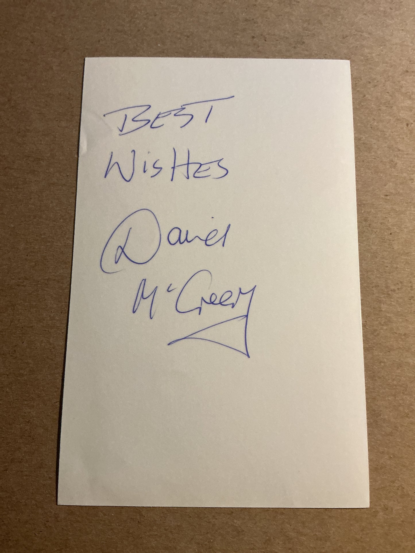David McCreery, Northern Ireland, Newcastle United 1983/84 hand signed