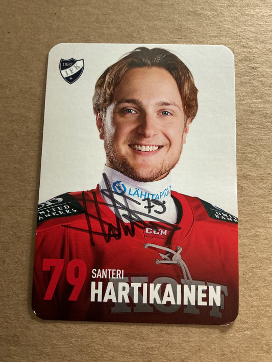 Santeri Hartikainen, Finland 🇫🇮 HIFK Hockey 2024/25 hand signed