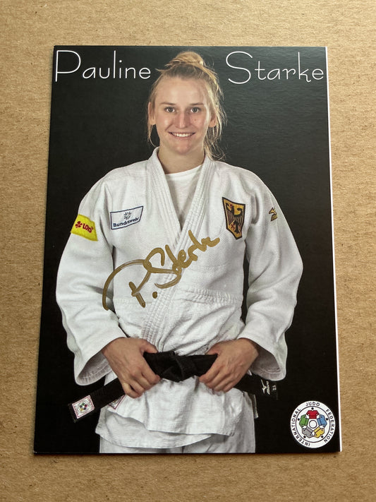 Pauline Starke, Germany 🇩🇪 Judo Summer Olympics 2024 hand signed