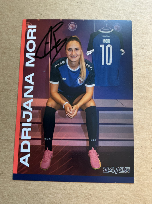 Adrijana Mori, Slovenia 🇸🇮 1.FFC Turbine Potsdam 2024/25 hand signed