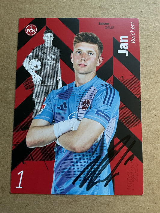 Jan Reichert, Germany 🇩🇪 1.FC Nürnberg 2024/25 hand signed