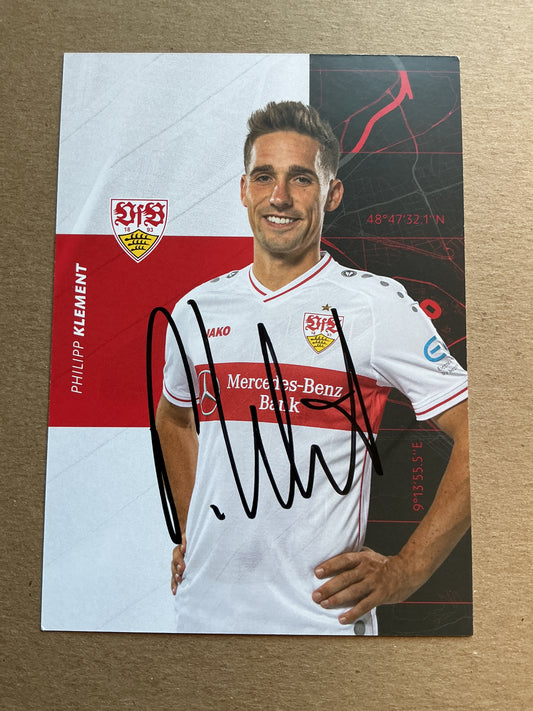 Philipp Klement, Germany 🇩🇪 VfB Stuttgart 2020/21 hand signed