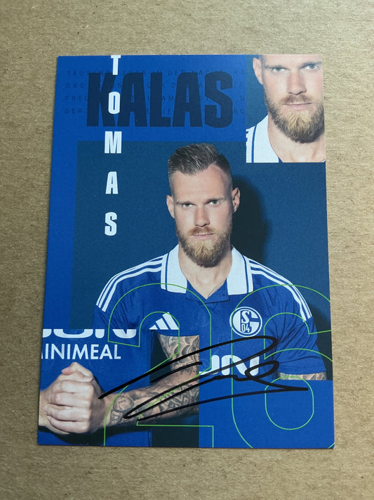 Tomas Kalas, Czech Republic 🇨🇿 FC Schalke 04 2024/25 hand signed