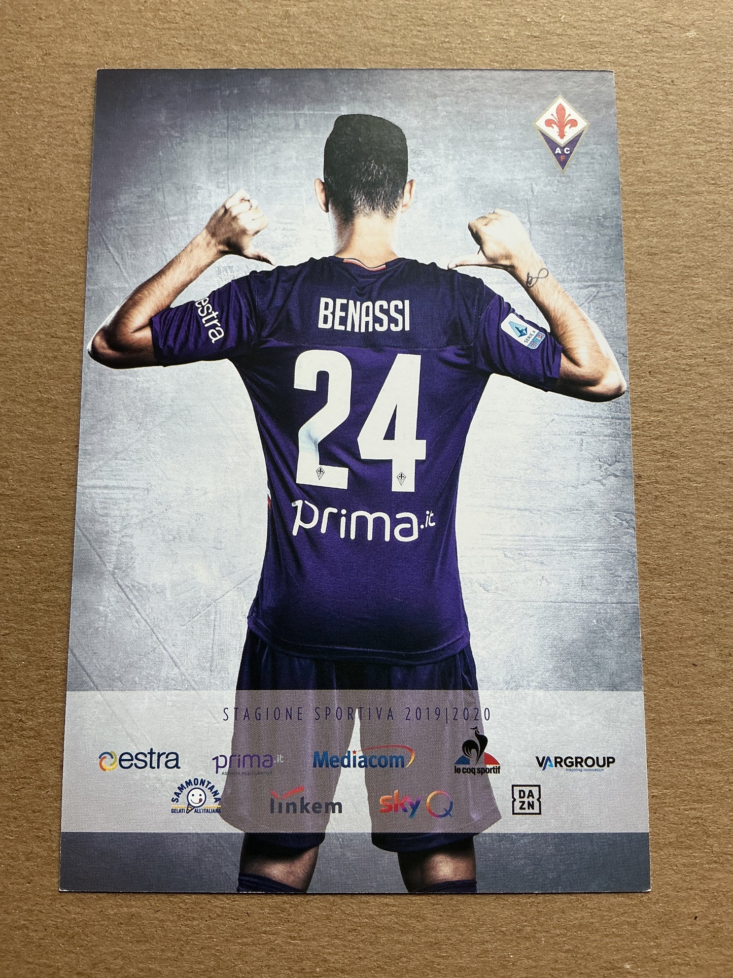 Marco Benassi, Italy 🇮🇹 ACF Fiorentina 2019/20 hand signed