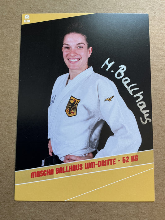 Masha Ballhaus, Germany 🇩🇪 Judo Olympics 2024 hand signed
