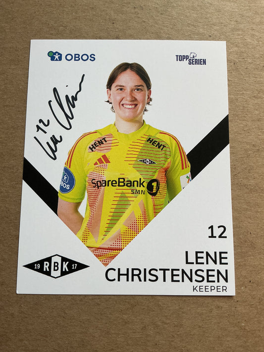 Lene Christensen, Denmark 🇩🇰 Rosenborg BK 2024/25 hand signed