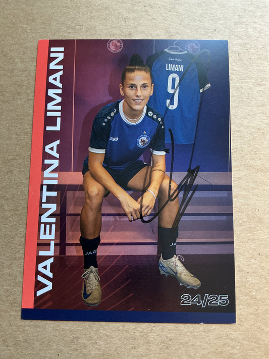 Valentina Limani, Germany 🇩🇪 1.FFC Turbine Potsdam 2024/25 hand signed