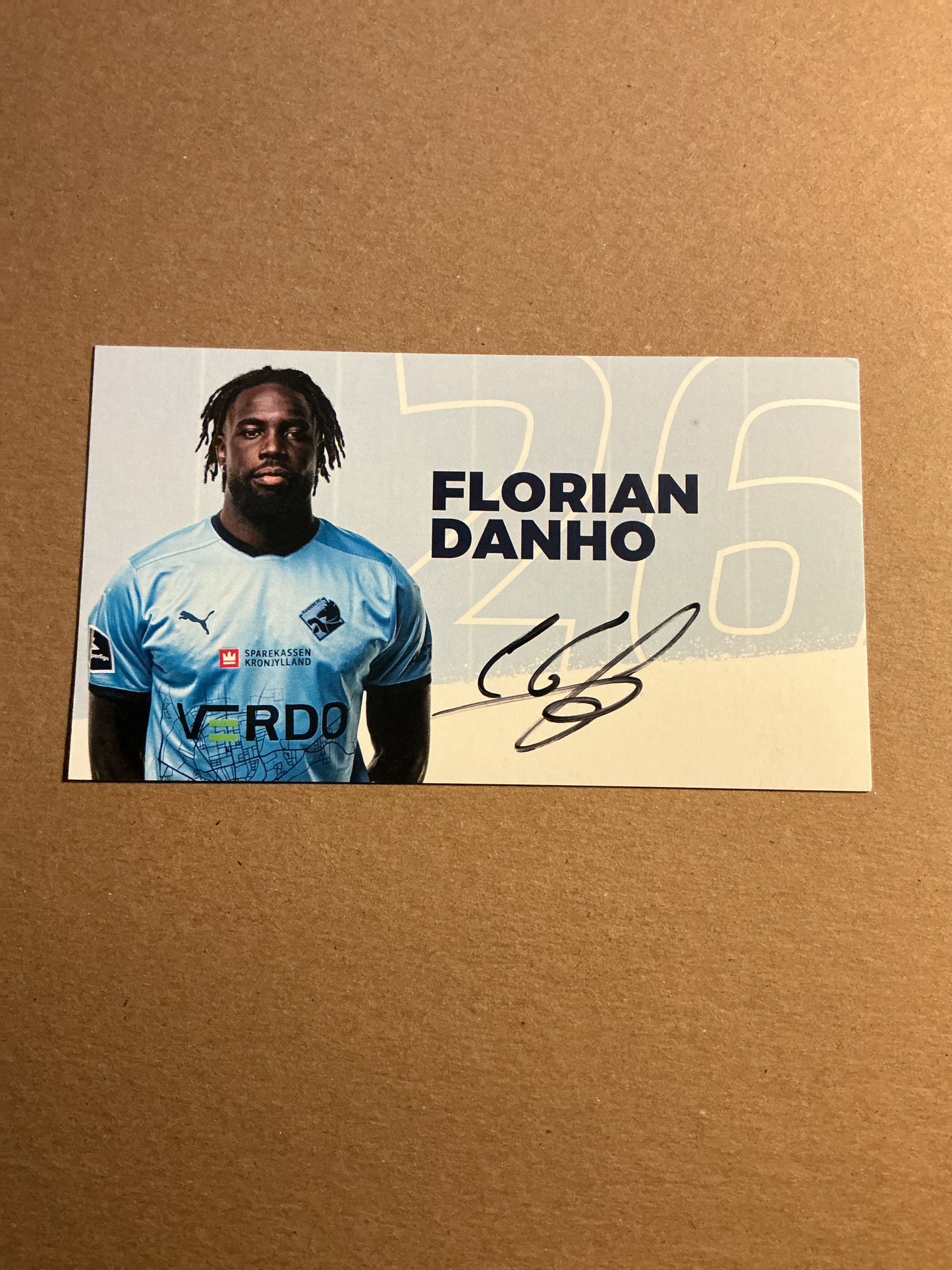 Florian Danho, France 🇫🇷 Randers FC 2024/25 hand signed