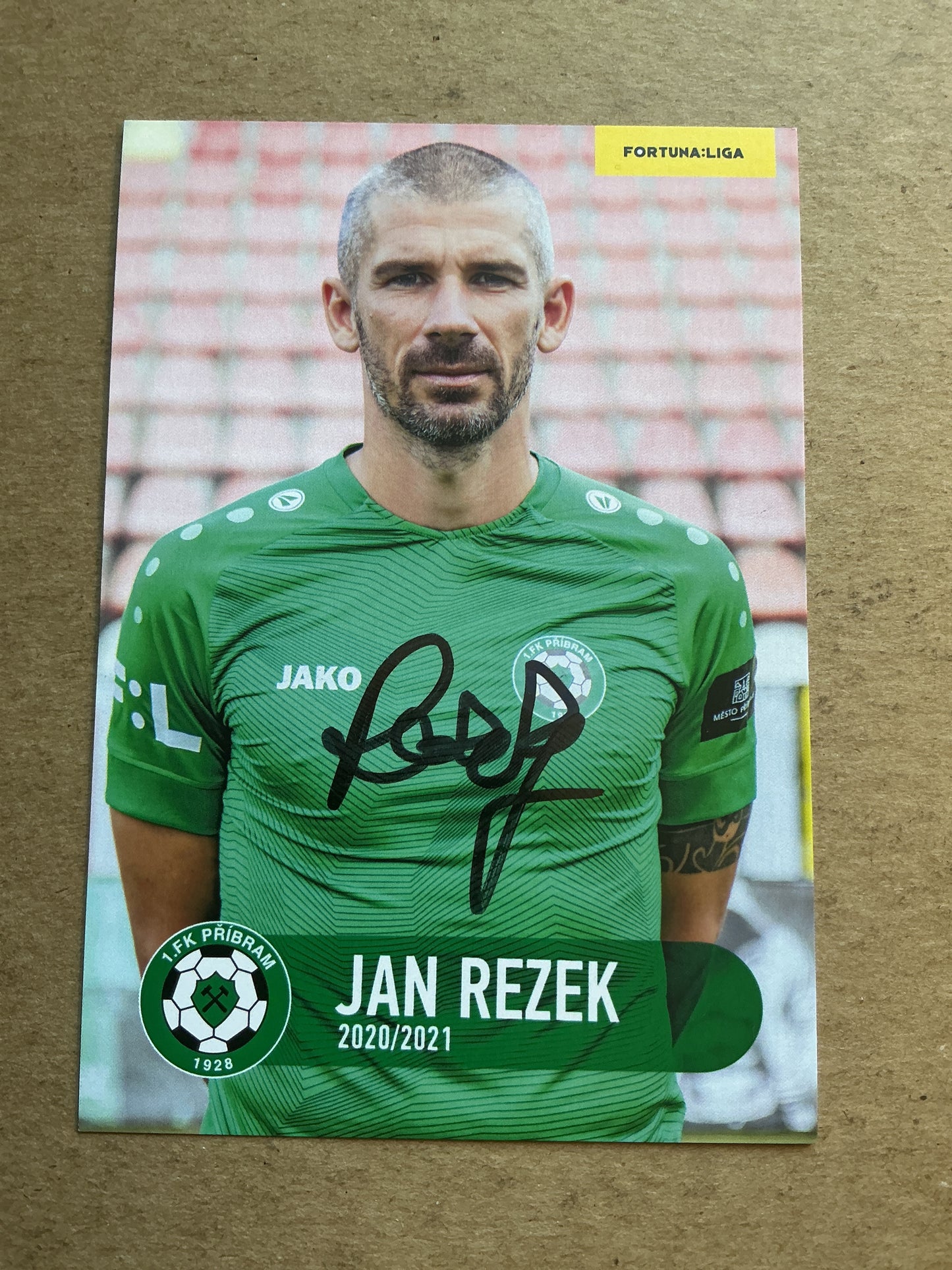 Jan Rezek, Czech Republic 🇨🇿 1.FK Příbram 2020/21 hand signed