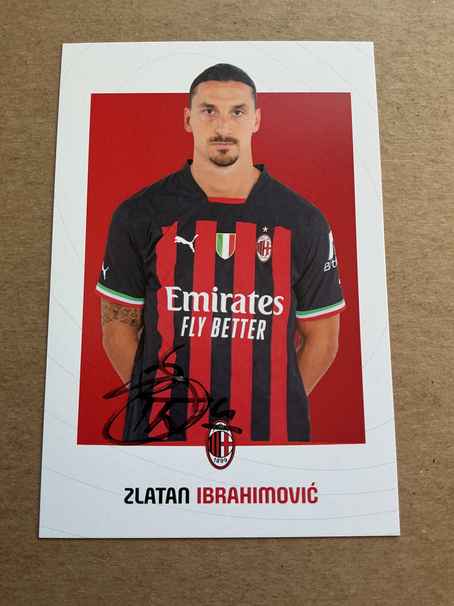 Zlatan Ibrahimović, Sweden 🇸🇪 AC Milan 2022/23 hand signed