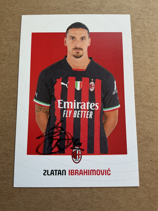 Zlatan Ibrahimović, Sweden 🇸🇪 AC Milan 2022/23 hand signed