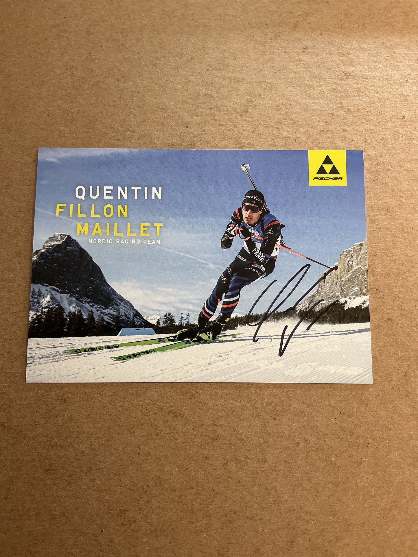 Quentin Fillon Maillet, France 🇫🇷 Biathlon Winter Sports 2024/25 hand signed