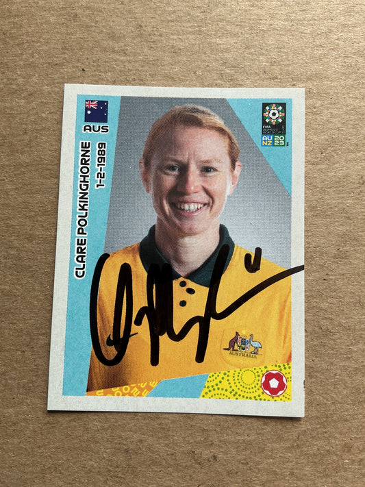 Clare Polkinghorne, Australia 🇦🇺 FIFA Women’s World Cup 2023 Panini hand signed