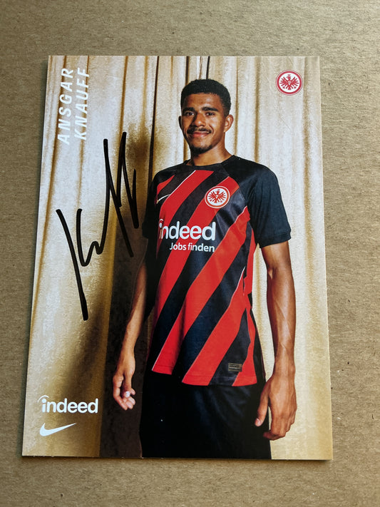 Ansgar Knauff, Germany 🇩🇪 Eintracht Frankfurt 2023/24 hand signed