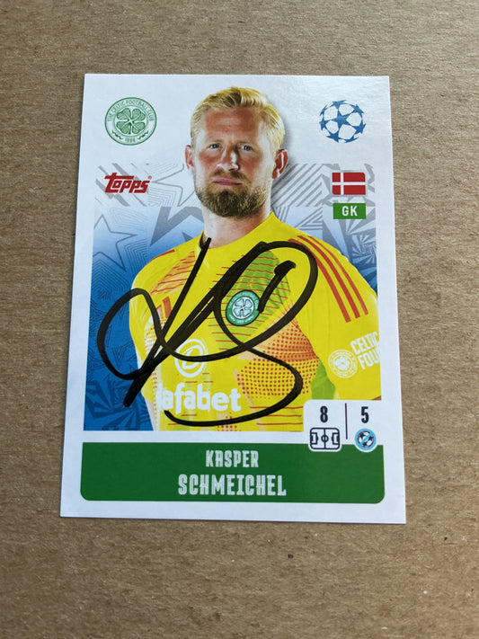 Kasper Schmeichel, Denmark 🇩🇰 Celtic FC 2024/25 Topps hand signed