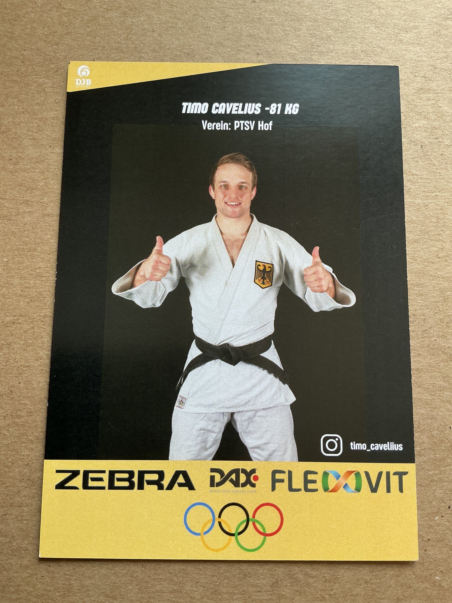 Timo Cavelius, Germany 🇩🇪 Judo Summer Olympics 2024 hand signed