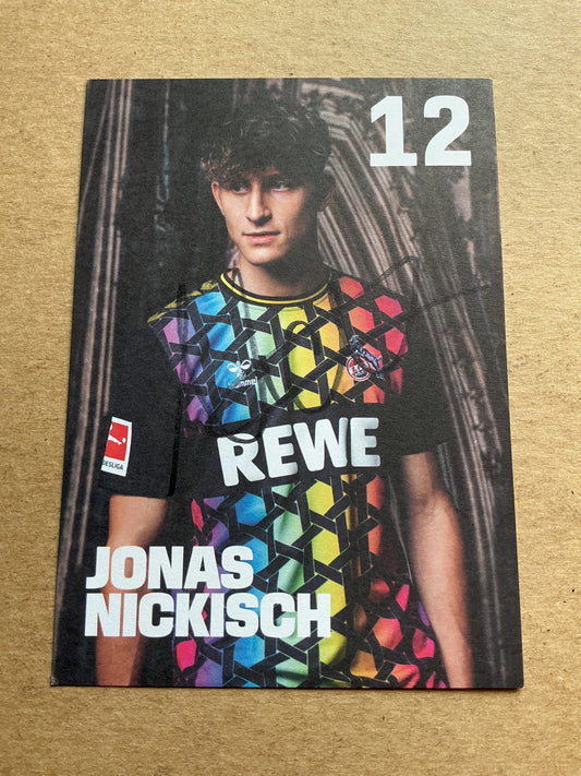 Jonas Nikisch, Germany 🇩🇪 1.FC Köln 2023/24 hand signed