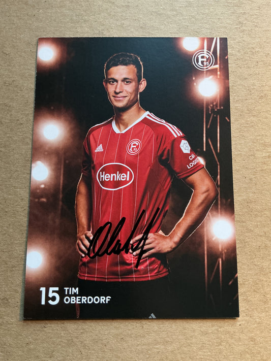 Tim Oberdorf, Germany 🇩🇪 Fortuna Düsseldorf 2022/23 hand signed