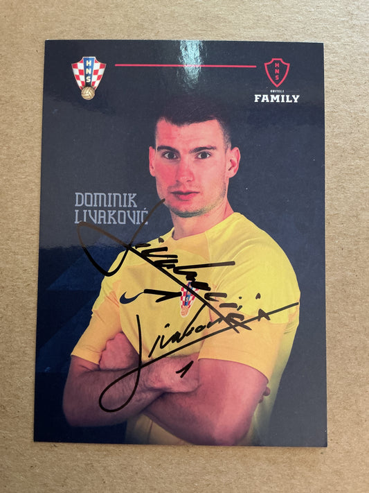 Dominik Livakovic, Croatia 🇭🇷 FIFA World Cup 2022 hand signed