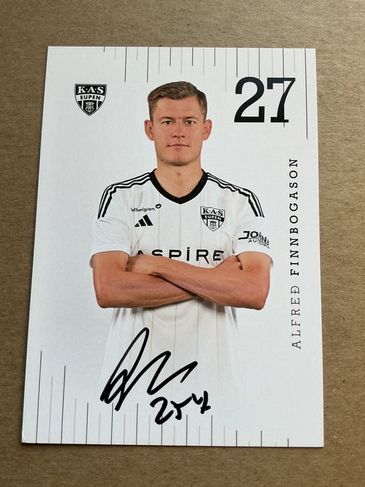 Alfred Finbogason, Iceland 🇮🇸 KAS Eupen 2023/24 hand signed