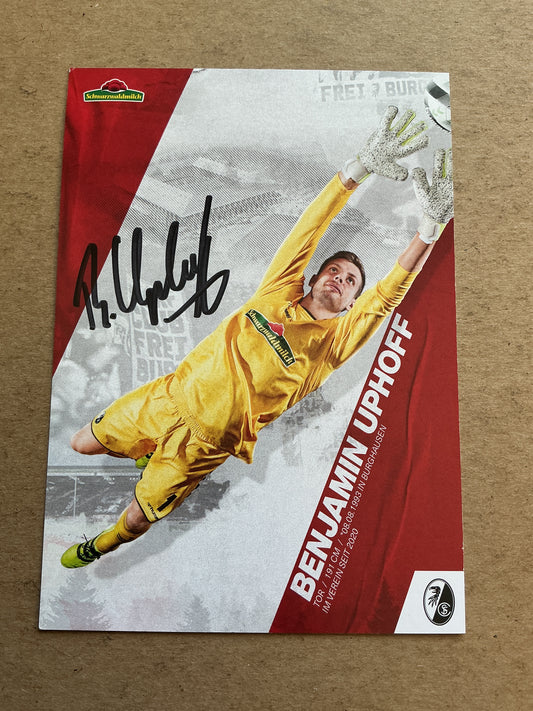 Benjamin Uphoff, Germany 🇩🇪 SC Freiburg 2020/21 hand signed