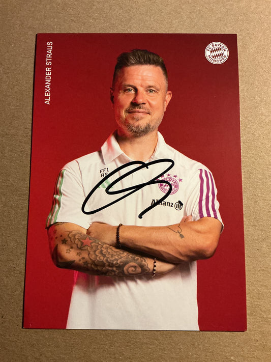 Alexander Straus, Norway 🇳🇴 FC Bayern München 2023/24 hand signed