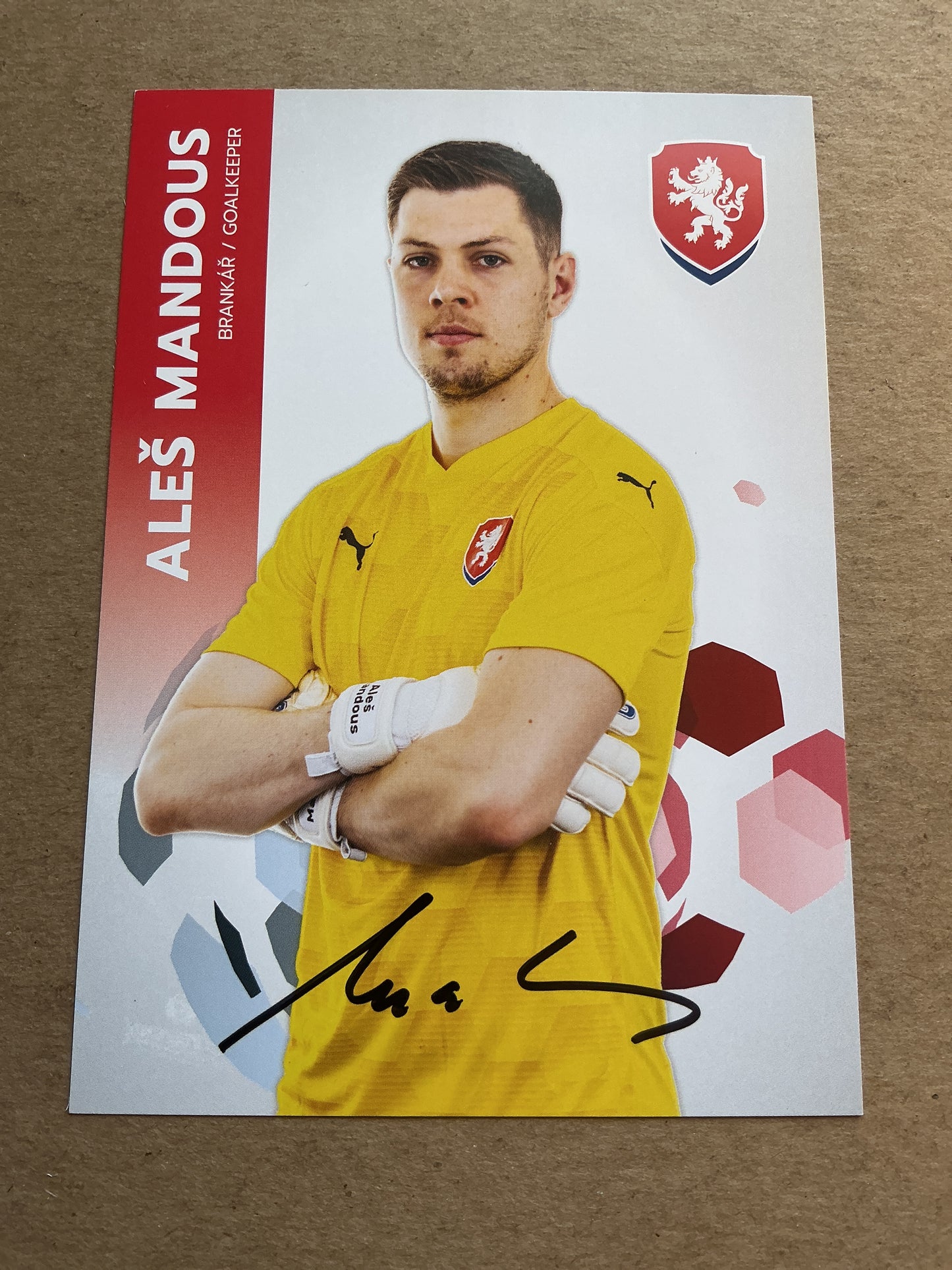 Aleš Mandous, Czech Republic 🇨🇿 UEFA Euro Cup 2020 hand signed