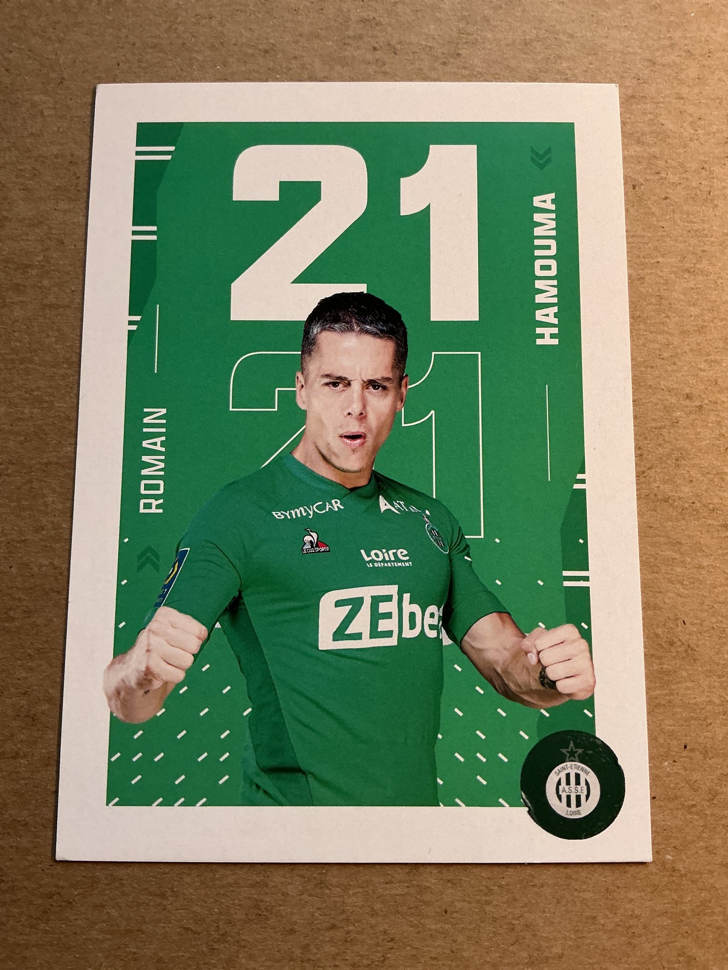 Romain Hamouma, France 🇫🇷 AS Saint-Étienne 2021/22 hand signed