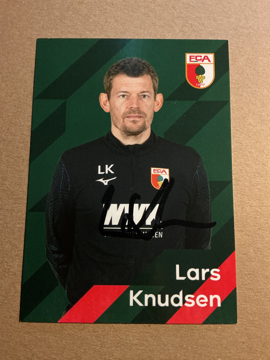 Lars Knudsen, Denmark 🇩🇰 FC Augsburg 2023/24 hand signed