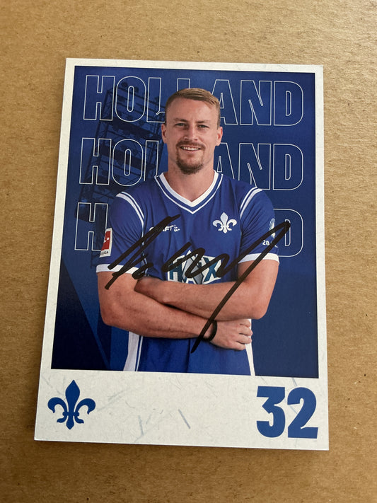Fabian Holland, Germany 🇩🇪 SV Darmstadt 98 2023/24 hand signed