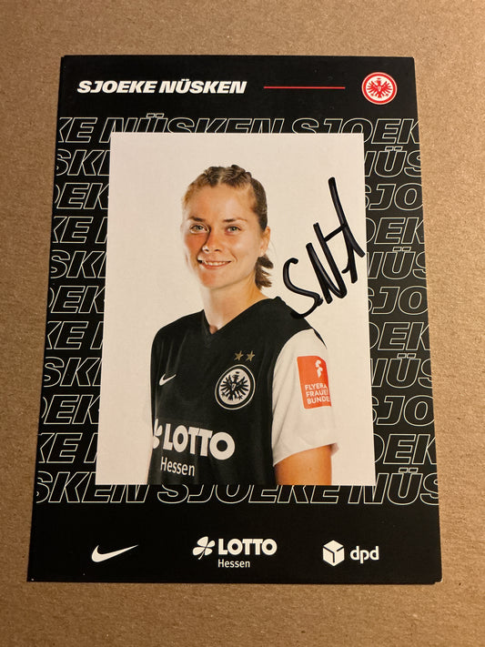 Sjoeke Nüsken, Germany 🇩🇪 Eintracht Frankfurt 2022/23 hand signed