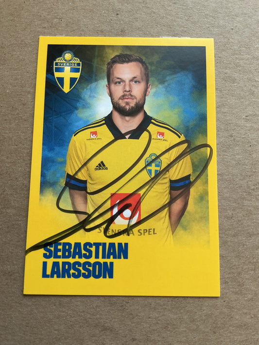 Sebastian Larsson, Sweden 🇸🇪 UEFA Euro 2020 AIK Fotboll hand signed
