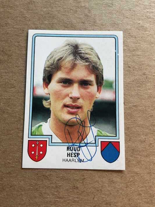 Ruud Hesp, Netherlands 🇳🇱 HFC Haarlem 1986 Panini hand signed