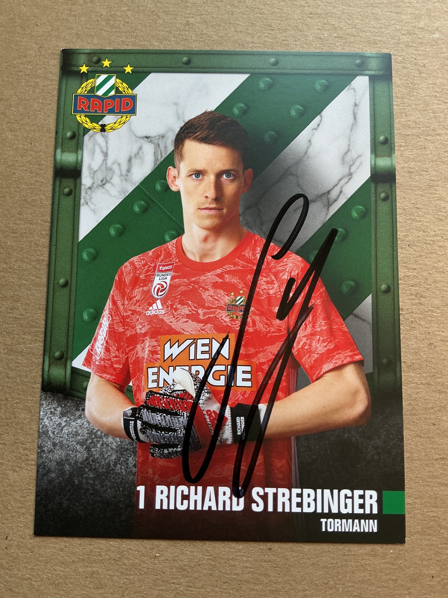 Richard Strebinger, Austria 🇦🇹 Rapid Wien 2019/20 hand signed