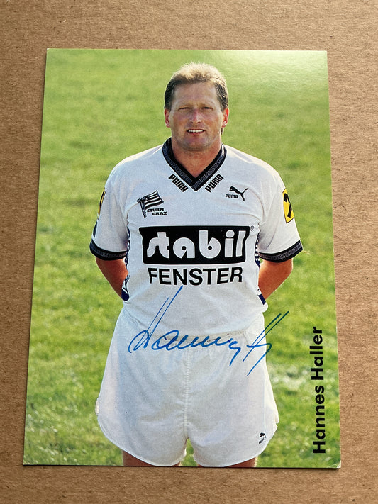 Hannes Haller, Austria 🇦🇹 SK Sturm Graz 1992/93 hand signed