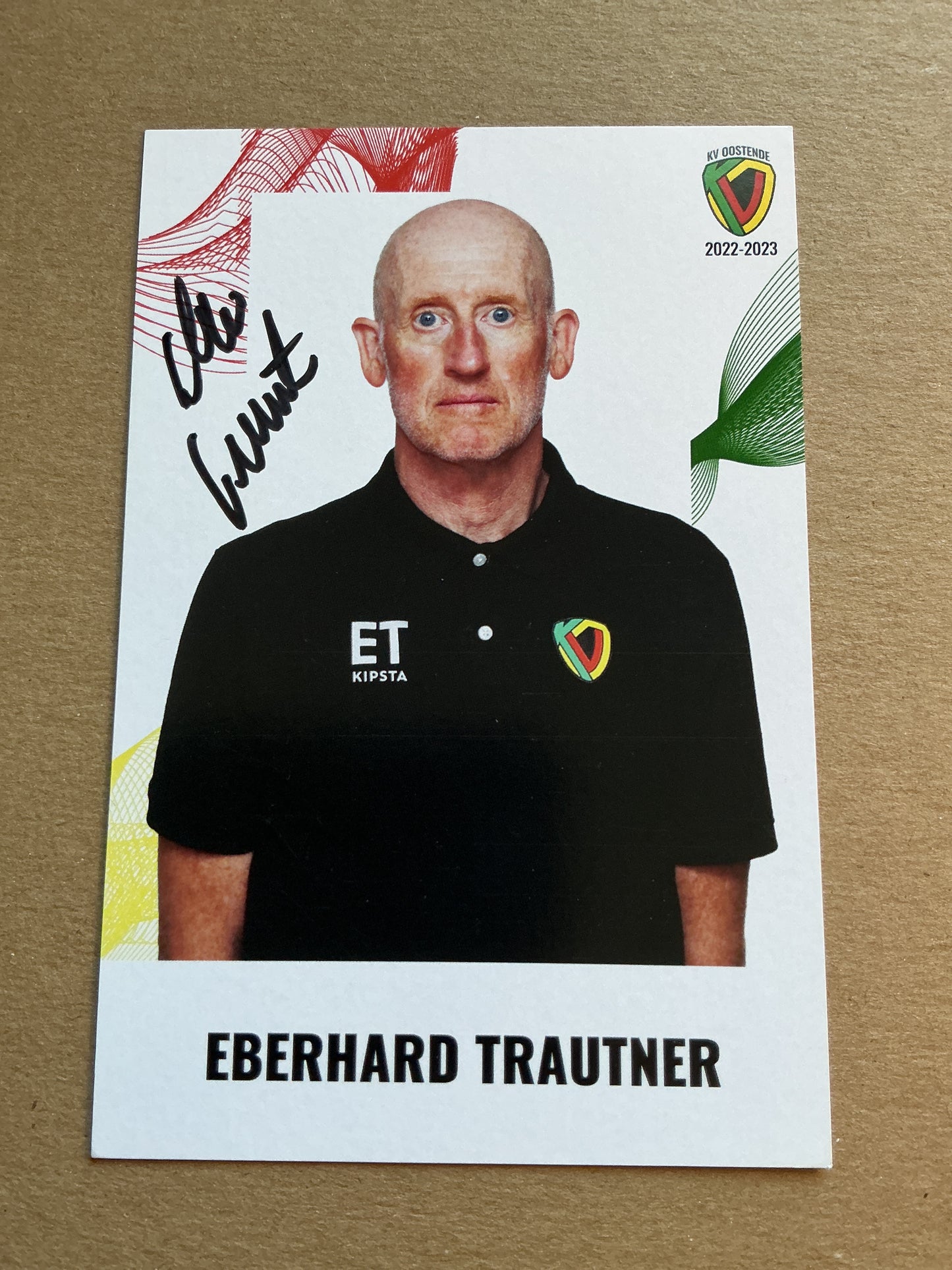 Eberhard Trautner, Germany 🇩🇪 KV Oostende 2022/23 hand signed