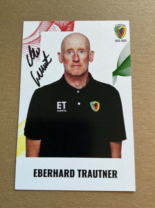 Eberhard Trautner, Germany 🇩🇪 KV Oostende 2022/23 hand signed