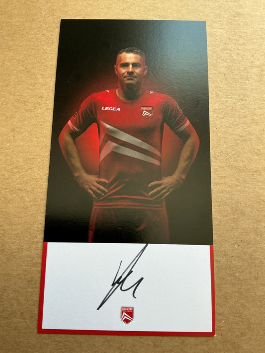 Lee Casciaro, Gibraltar 🇬🇮 2021 hand signed