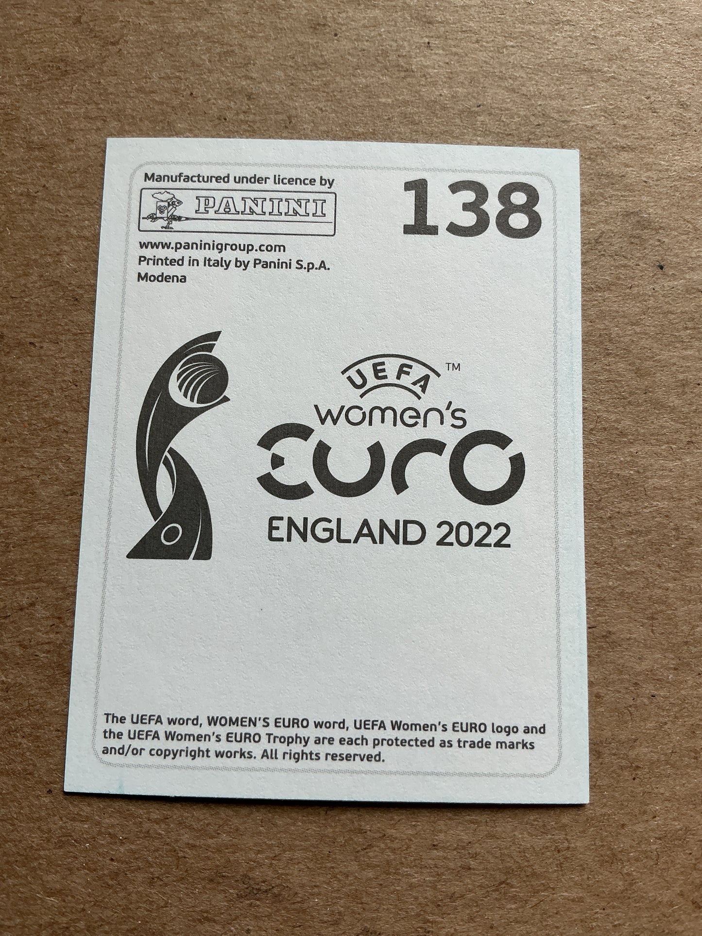 Kathrine Larsen, Denmark 🇩🇰 UEFA Women’s Euro Cup 2022 Panini hand signed