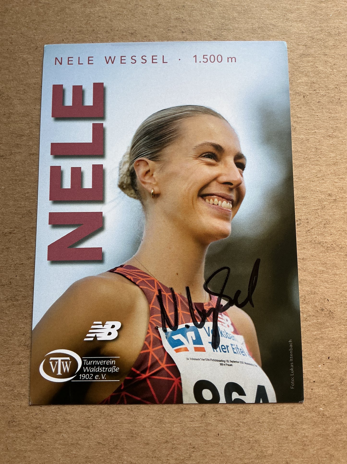 Nele Weßel, Germany 🇩🇪 Athletics Summer Olympics 2024 hand signed